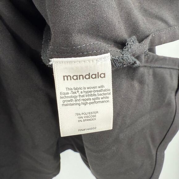 Mandala Scrubs SZ 2XL One Pocket Top NWT Blk Medical Short Sleeve Dental Doctor - Picture 10 of 10